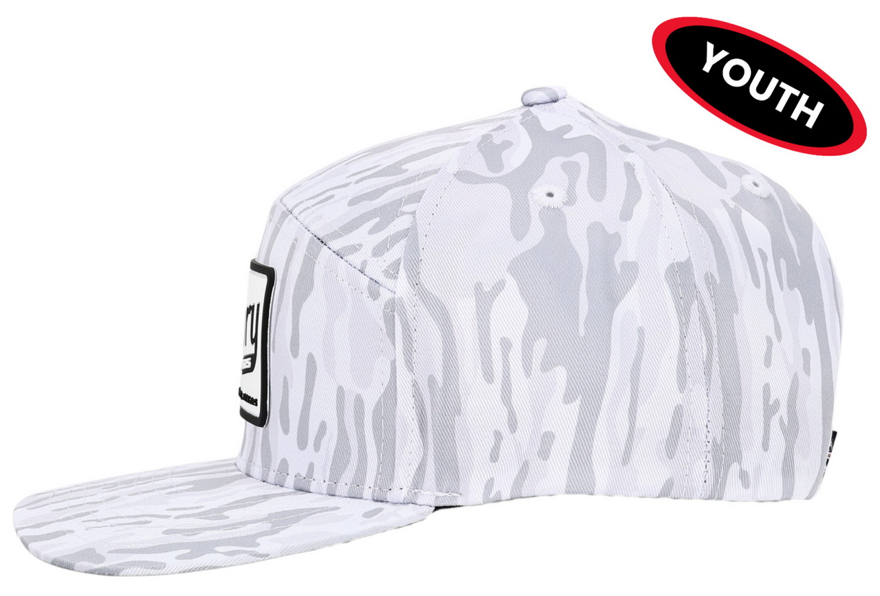 Youth White Ranch 6 Panel Cap