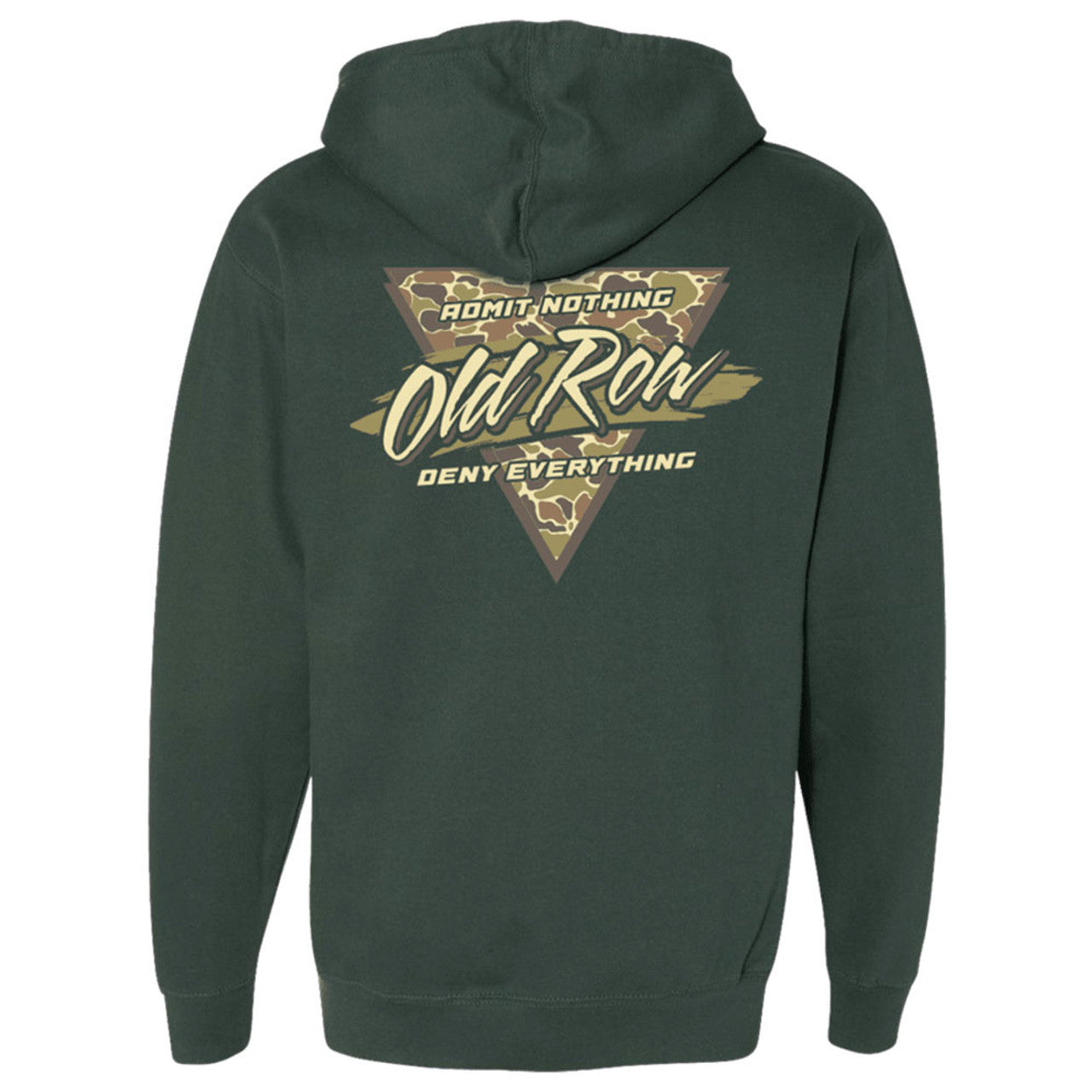 Old Row Camo Retro Triangle Hoodie - Alpine Green