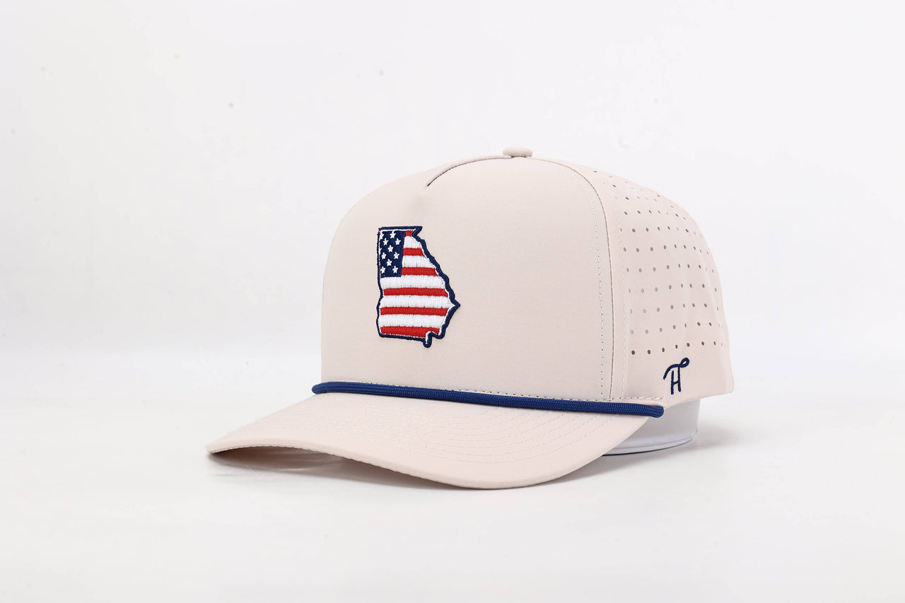 Georgia State Flag Rope Hat