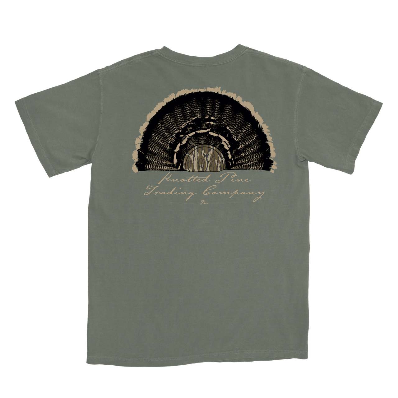 Turkey Fan Short Sleeve T-shirt - Moss