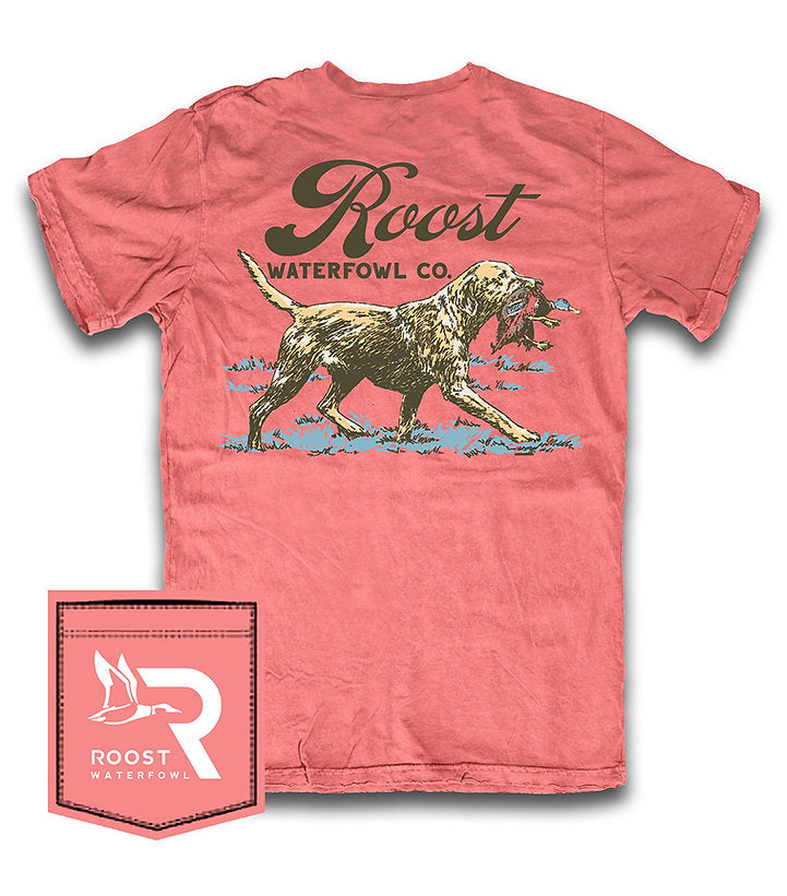 Youth - Roost Vintage Retriever SS Tee - Pink