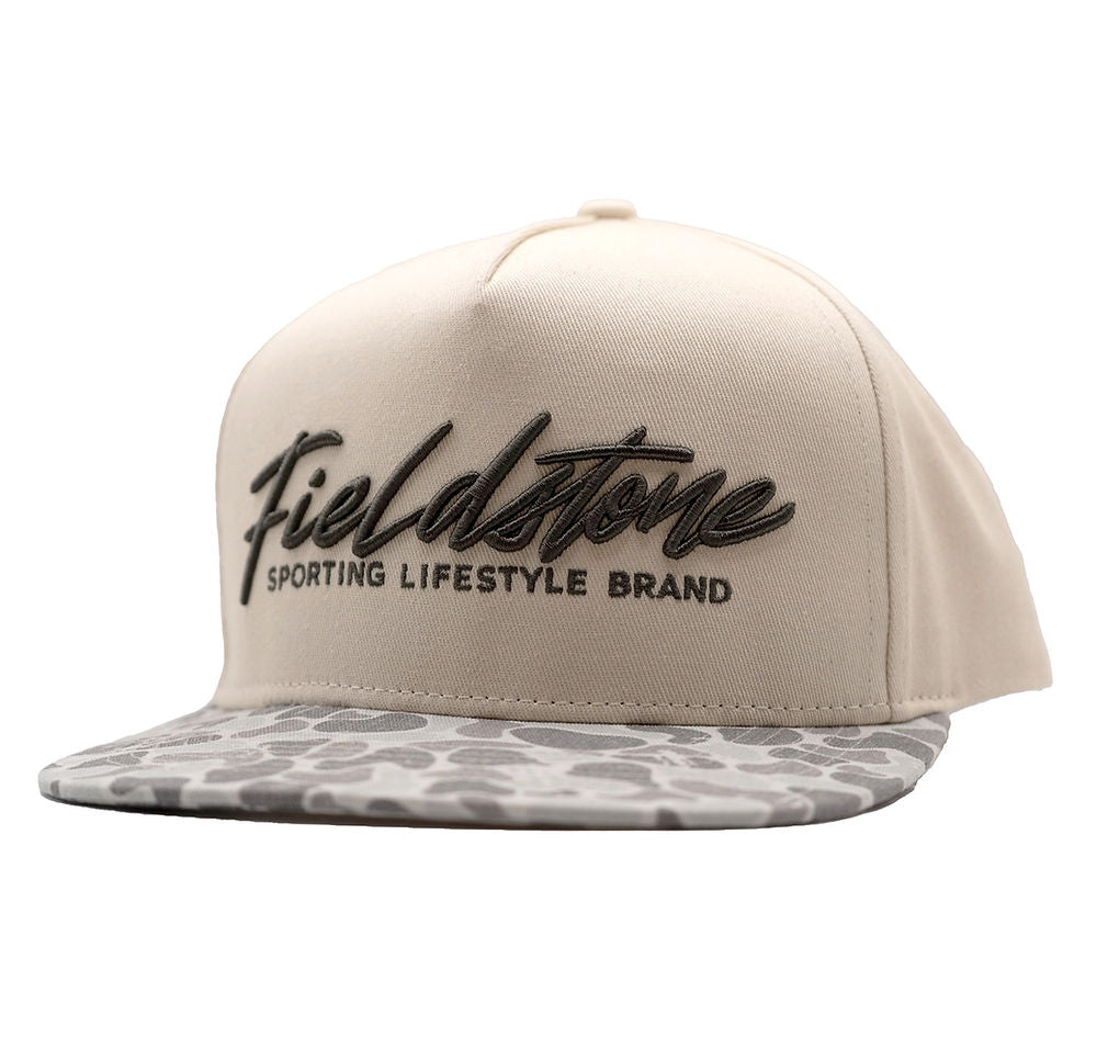 Fieldstone Canvas Marsh Camo Bill Cap - Tan/Camo