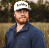 Thumbnail for Fieldstone Canvas Marsh Camo Bill Cap - Tan/Camo