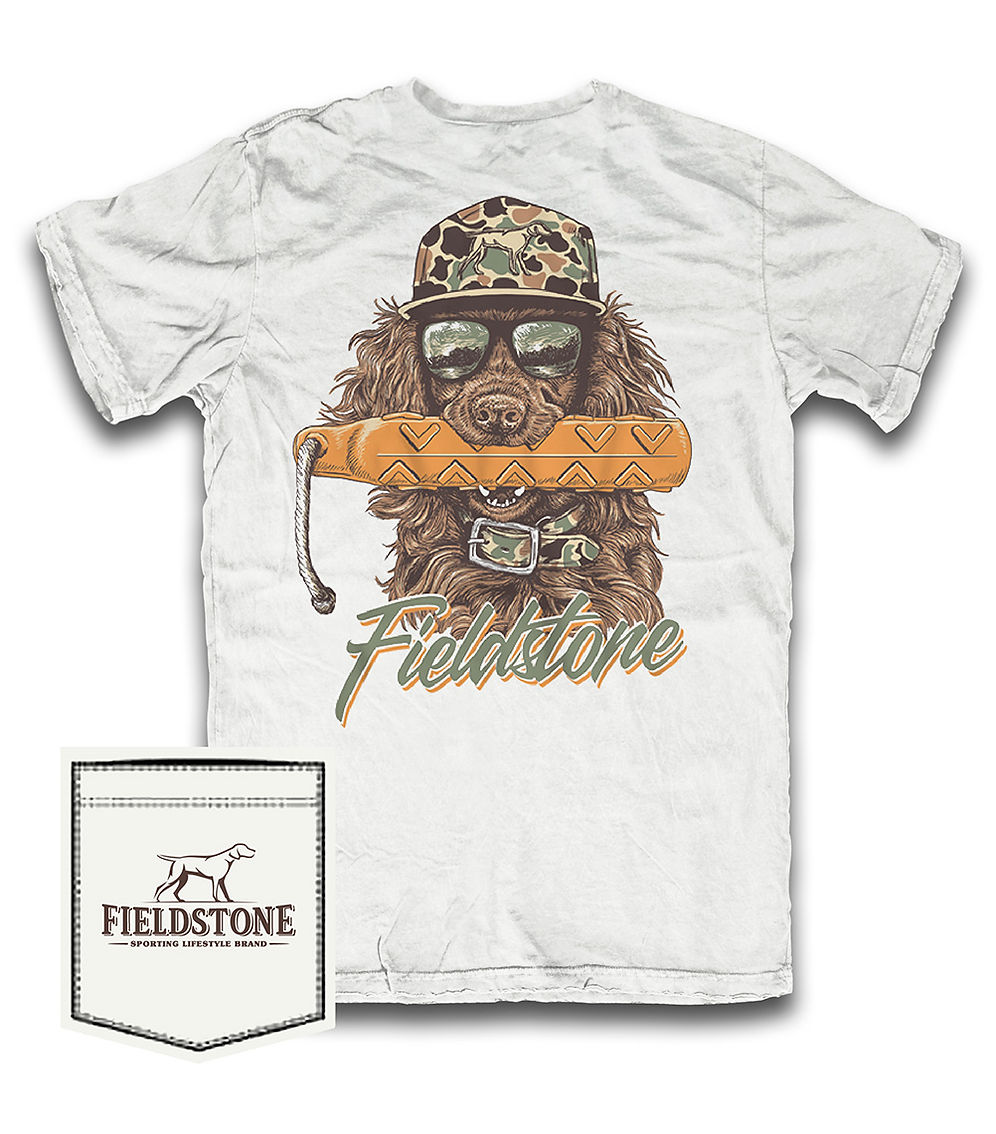 Fieldstone Bumper Boykin SS Tee - White