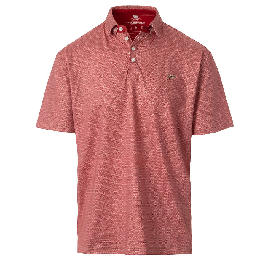 Fieldstone Diamond Polo - Red