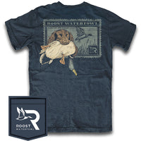 Thumbnail for Roost Boykin Stamp Short Sleeve T-shirt - Navy