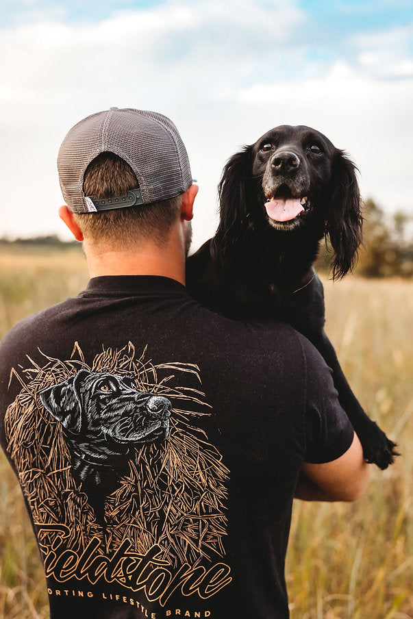 Youth - Fieldstone Black Lab Blind Short Sleeve T-shirt - Black