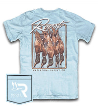 Thumbnail for Roost Mallard Tote SS Tee - Blue