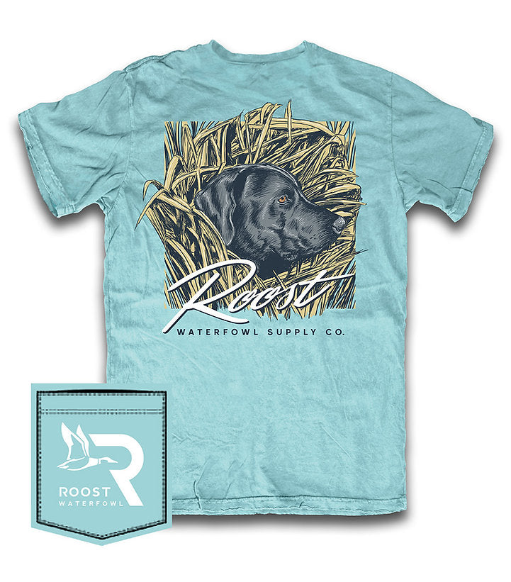 Roost Stealth Mode Pocket SS Tee - Blue