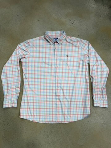 Southern Casanova LS Button Down - Dune Drift Check