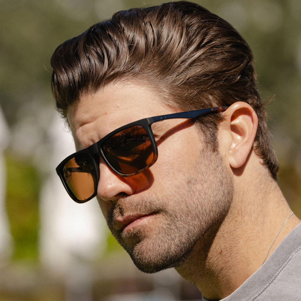 Jacob Polarized Sunglasses - Matte Black Tortoise / Brown Lens