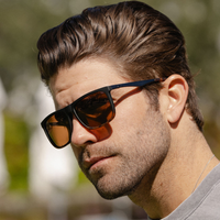 Thumbnail for Jacob Polarized Sunglasses - Matte Black Tortoise / Brown Lens