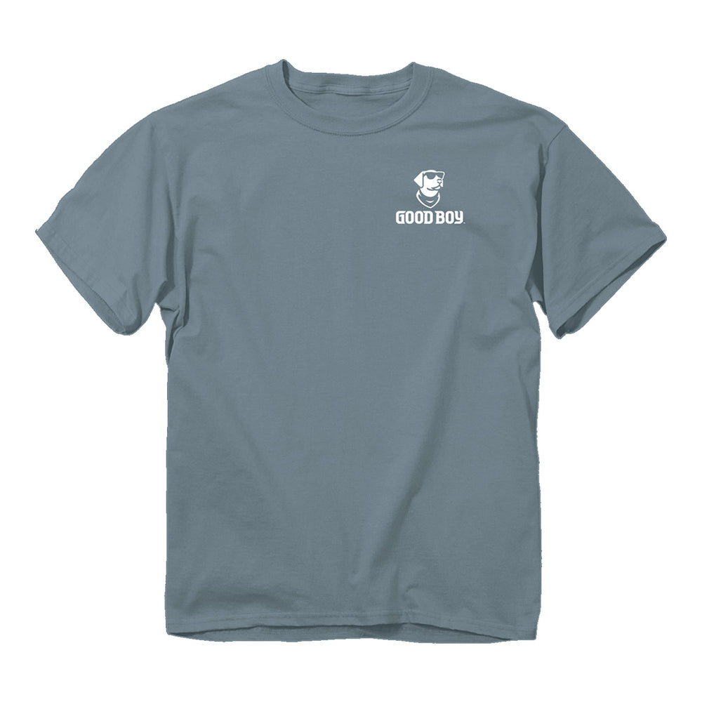 Good Boy Camo Truck SS Tee - Ice Blue