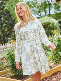 Thumbnail for Mary Square Sarah Dress – Lacecap White