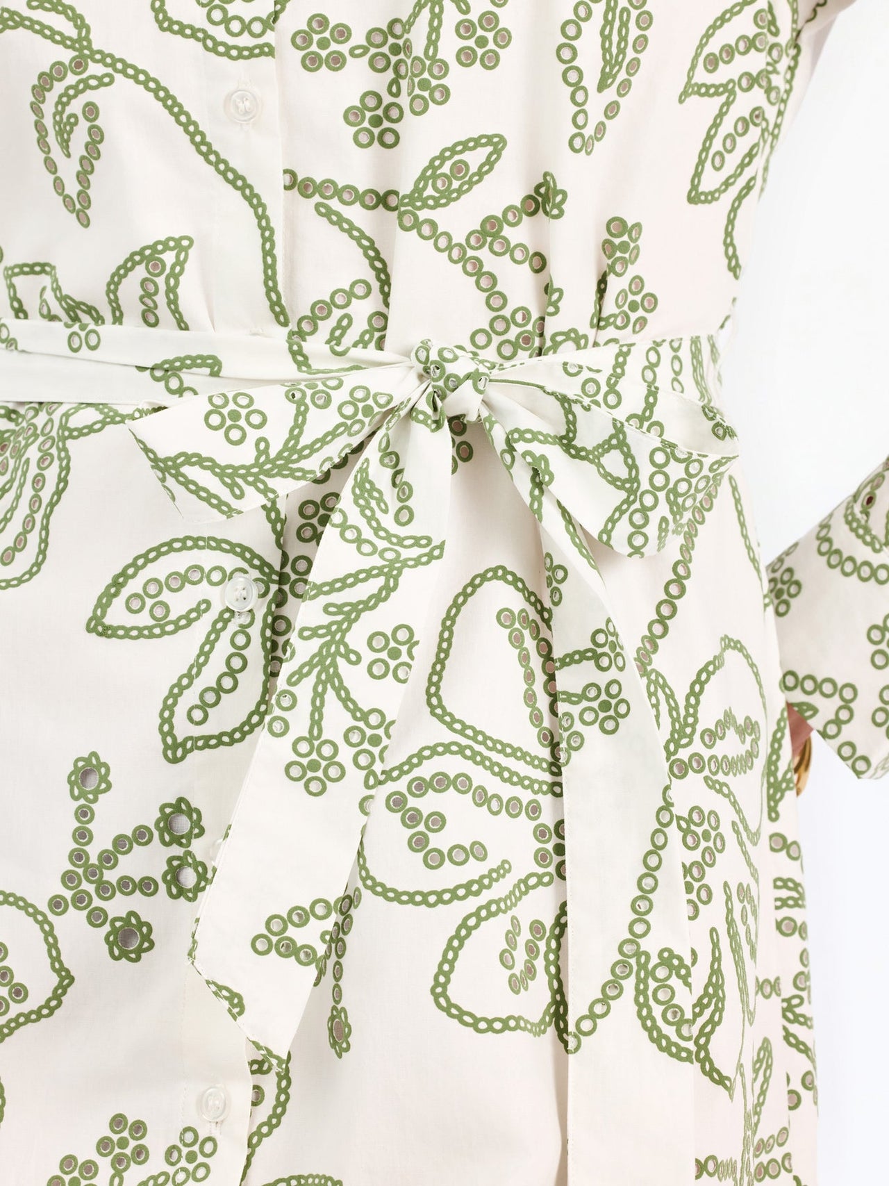 Mary Square Sarah Dress – Lacecap White