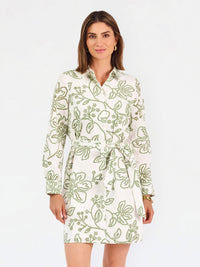 Thumbnail for Mary Square Sarah Dress – Lacecap White