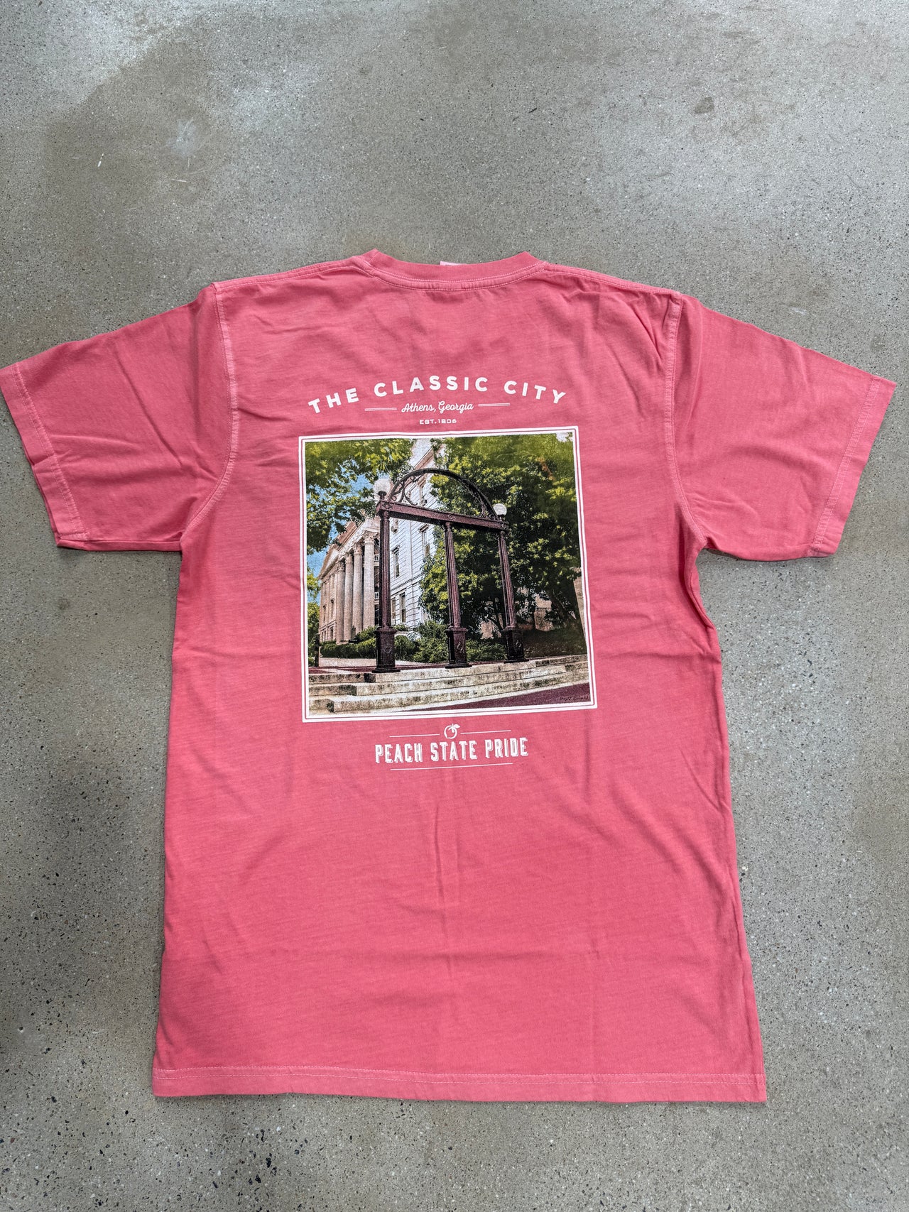 North Campus SS Pocket Tee - Weathered Nantucket Red