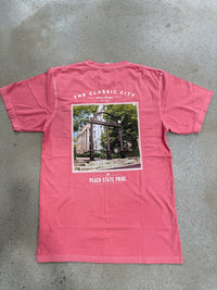 Thumbnail for North Campus SS Pocket Tee - Weathered Nantucket Red