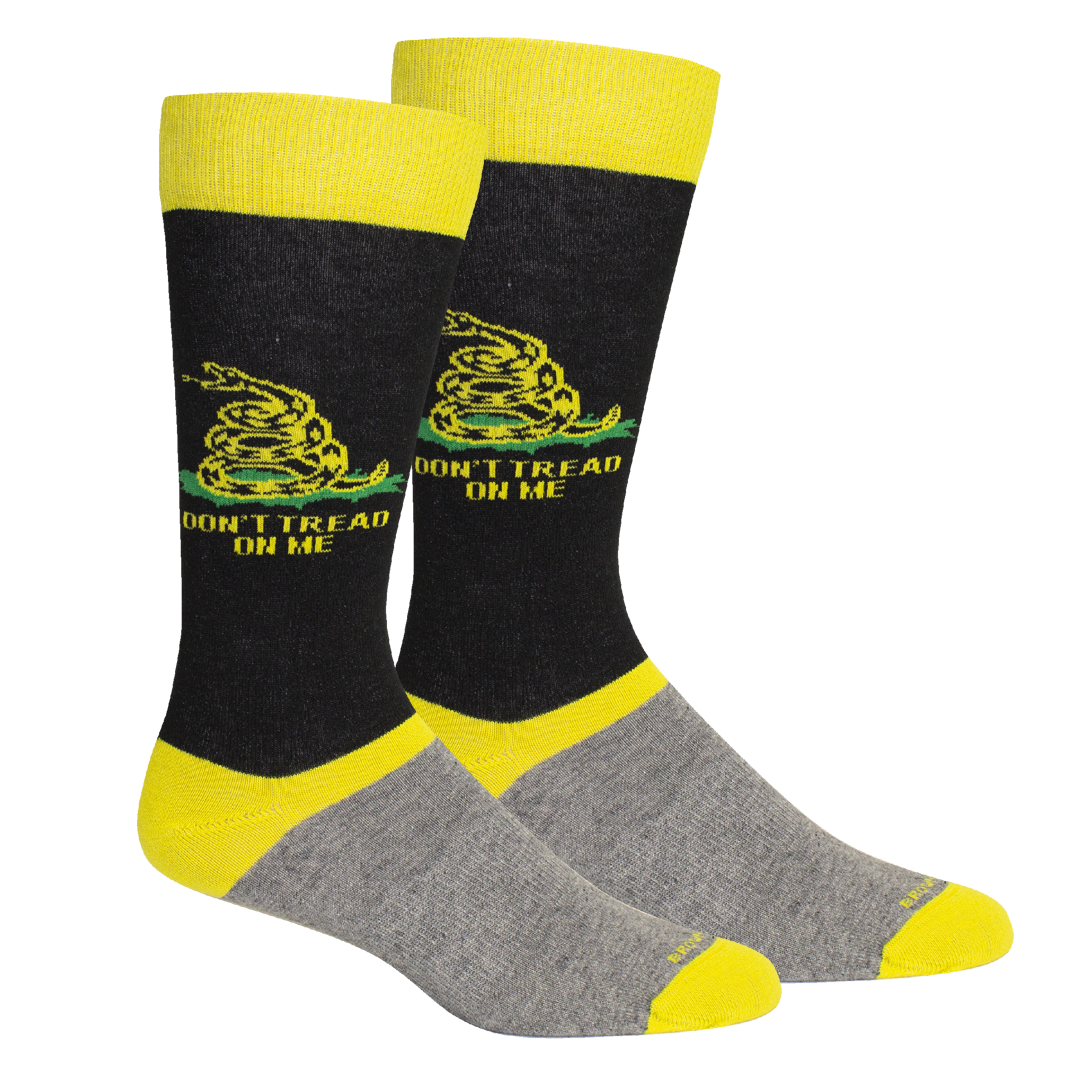 Don't Tread on Me Sock - Black/Grey