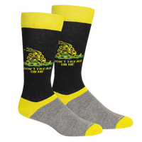 Thumbnail for Don't Tread on Me Sock - Black/Grey