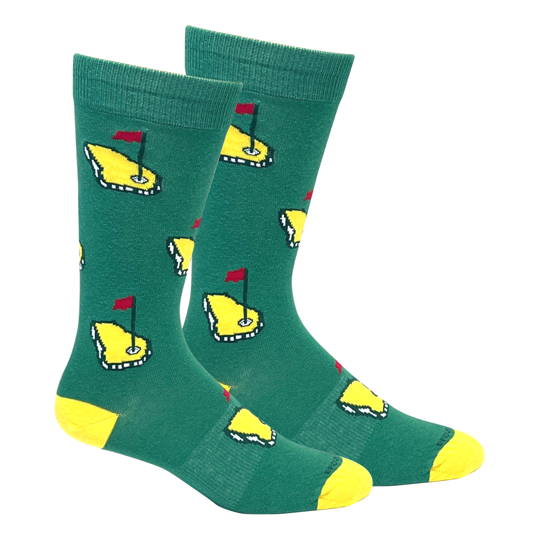 Georgia Golf Crew Sock - Green