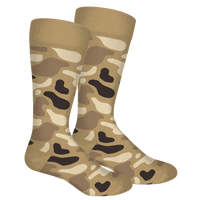 Thumbnail for Old School Camo Socks - Khaki Camo