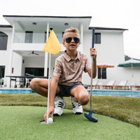 Thumbnail for Youth Polo - Cowboy Up Khaki