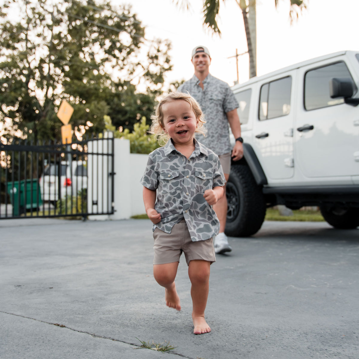 Youth Performance Western Shirt - Classic Deer Camo