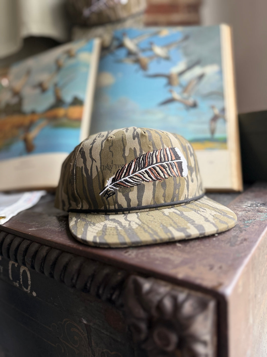 Turkey Feather Rope Cap - Bottomland