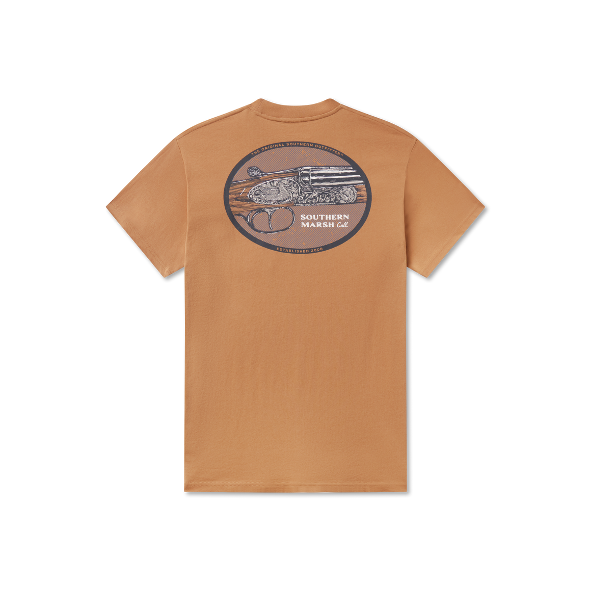 Heritage Engraved SS Tee - Camel