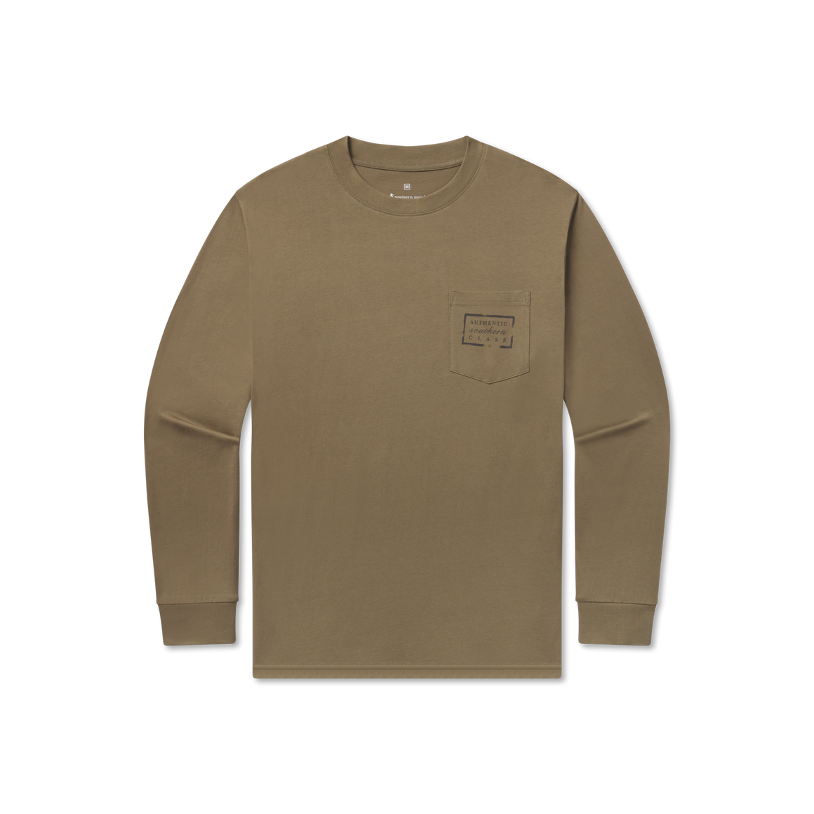 Youth Authentic LS Tee - Moss Green