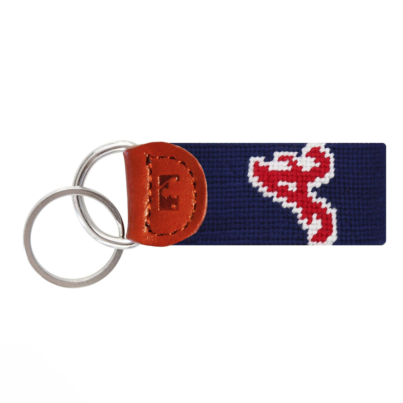 Atlanta Braves Key Fob - Navy