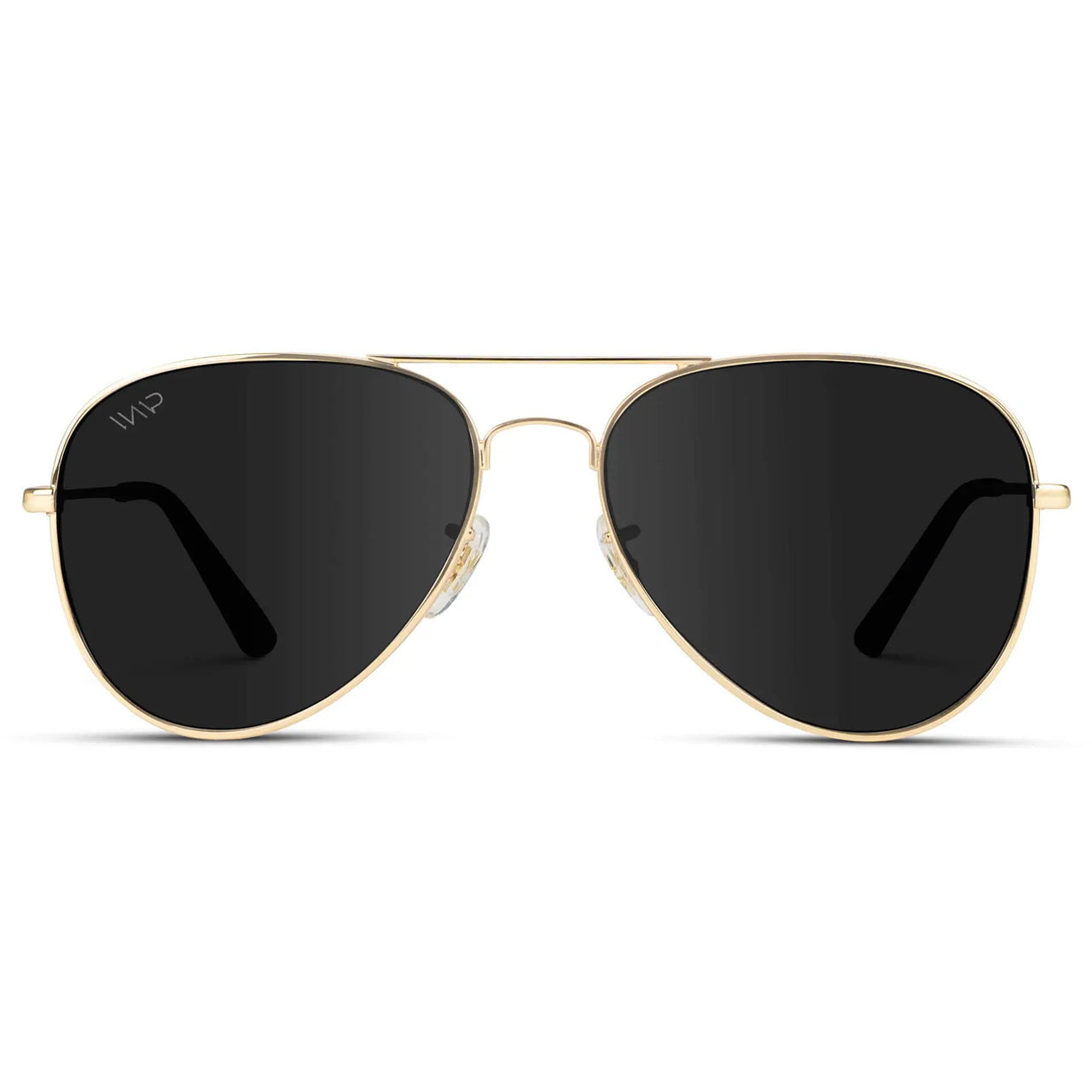 Maxwell Polarized Sunglasses - Gold Frame/Black Lens
