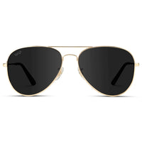 Thumbnail for Maxwell Polarized Sunglasses - Gold Frame/Black Lens