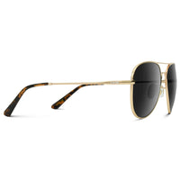 Thumbnail for Maxwell Polarized Sunglasses - Gold Frame/Black Lens