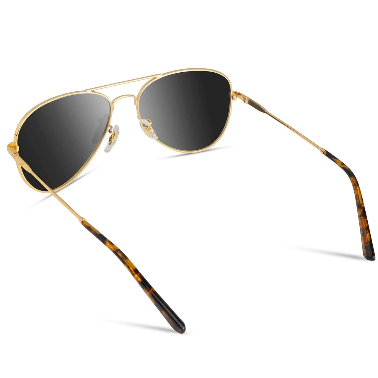 Maxwell Polarized Sunglasses - Gold Frame/Black Lens