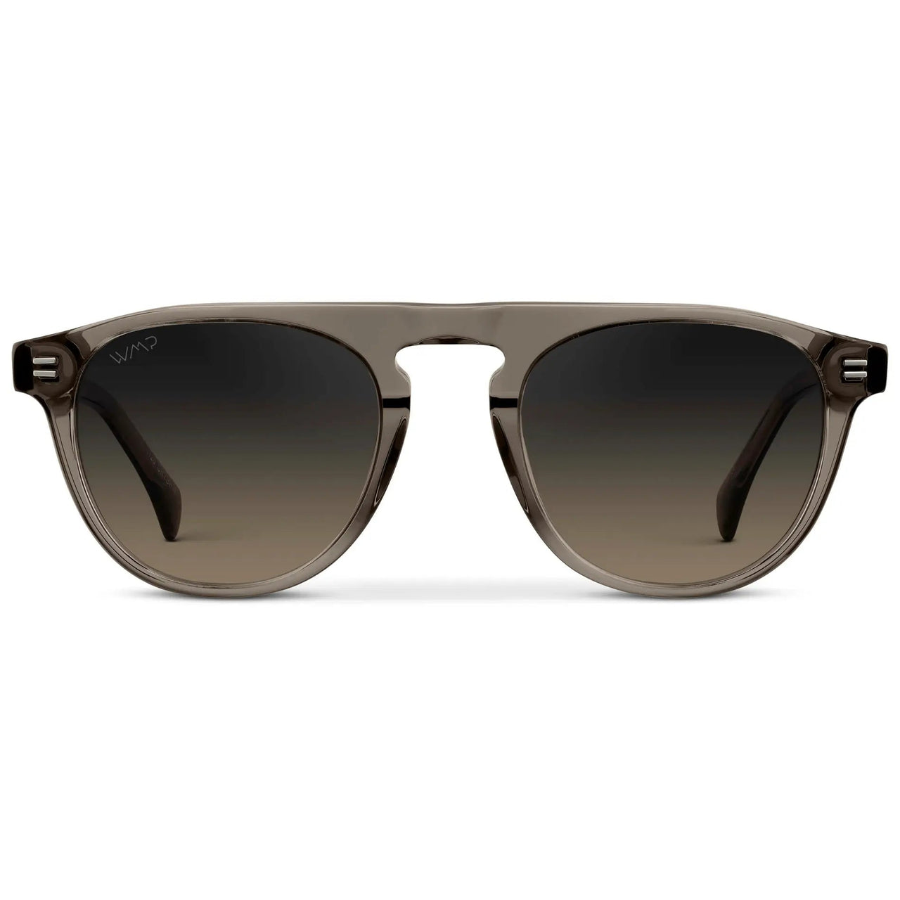 Axel Polarized Sunglasses - Crystal Gunmetal / Grey Brown Gradient