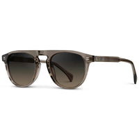 Thumbnail for Axel Polarized Sunglasses - Crystal Gunmetal / Grey Brown Gradient