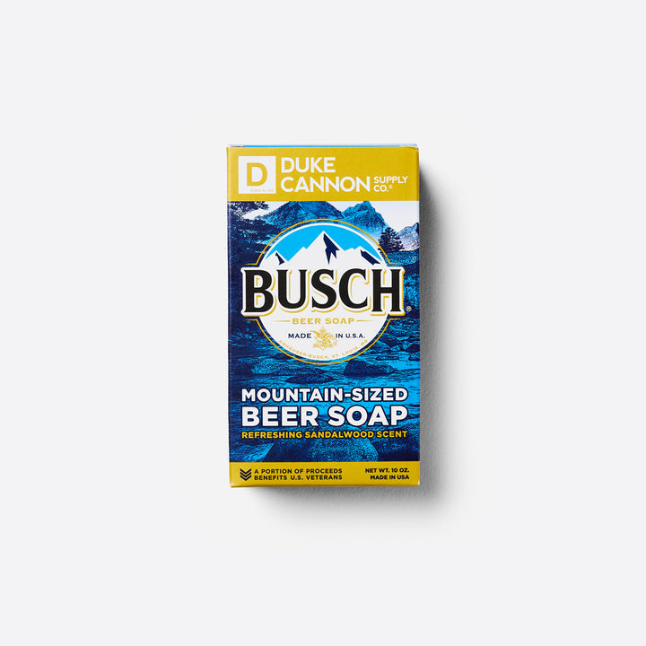 Busch Beer Soap Mountain-Sized Refreshing Sandalwood Scent made for men