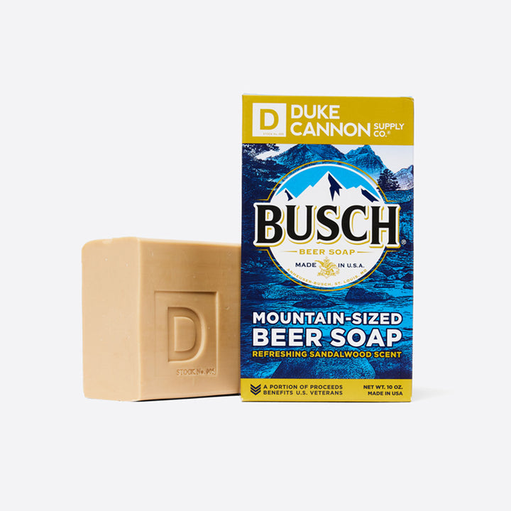 Busch Beer Soap Mountain-Sized Refreshing Sandalwood Scent made for men