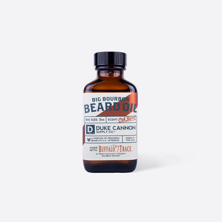 Beard Oil. Beard Care. Buffalo Trace. Oak Barrel.