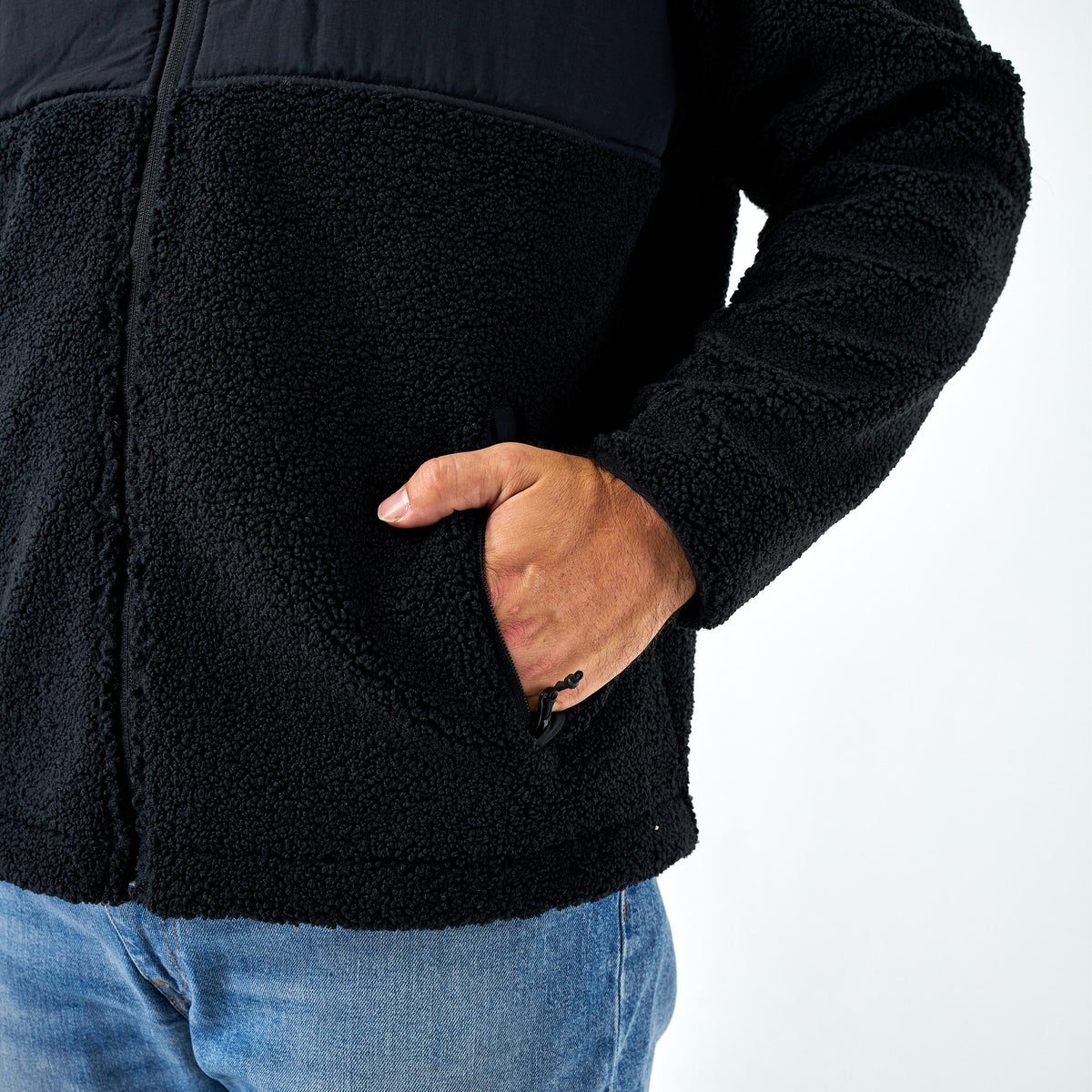 Sherpa - Full Zip Jacket - Black