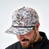 Thumbnail for Diving Mallard Rope Cap - Classic Deer Camo
