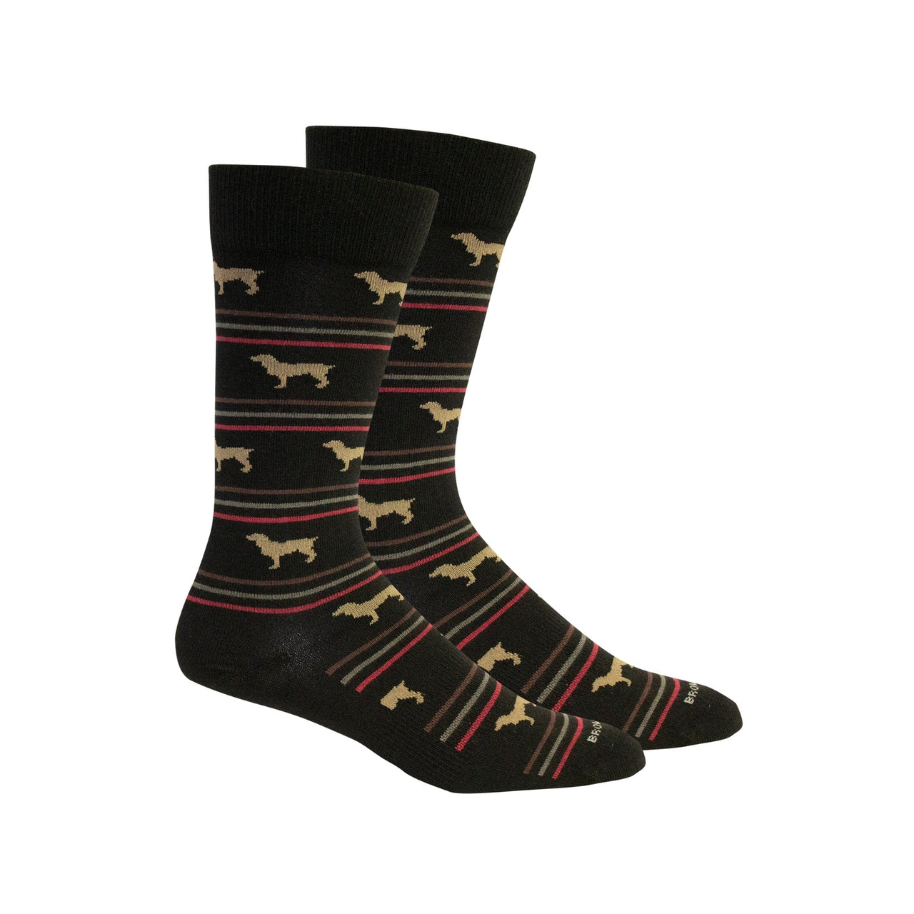 Boykin Stripe Crew Sock - Black