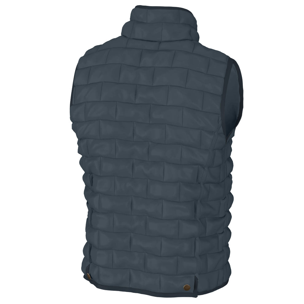 Brick Quilted Vest - Slate