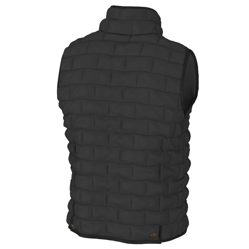 Youth Brick Quilted Vest - Charcoal