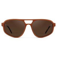 Thumbnail for Brooklyn Polarized Sunglasses - Milky Rust Tortoise / Brown Lens