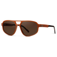 Thumbnail for Brooklyn Polarized Sunglasses - Milky Rust Tortoise / Brown Lens