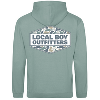 Thumbnail for Fish Camo Diamond Crest Cotton Hoodie