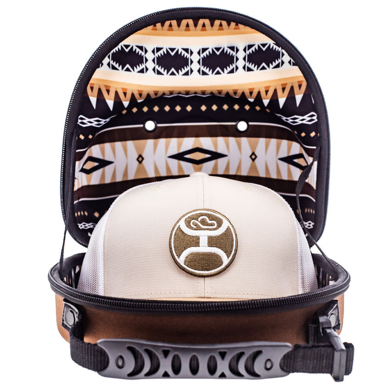 Cap Carrier - Brown with Black/Brown & Tan Aztec Interior